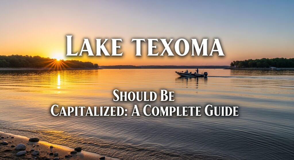 Lake Texoma Should Be Capitalized