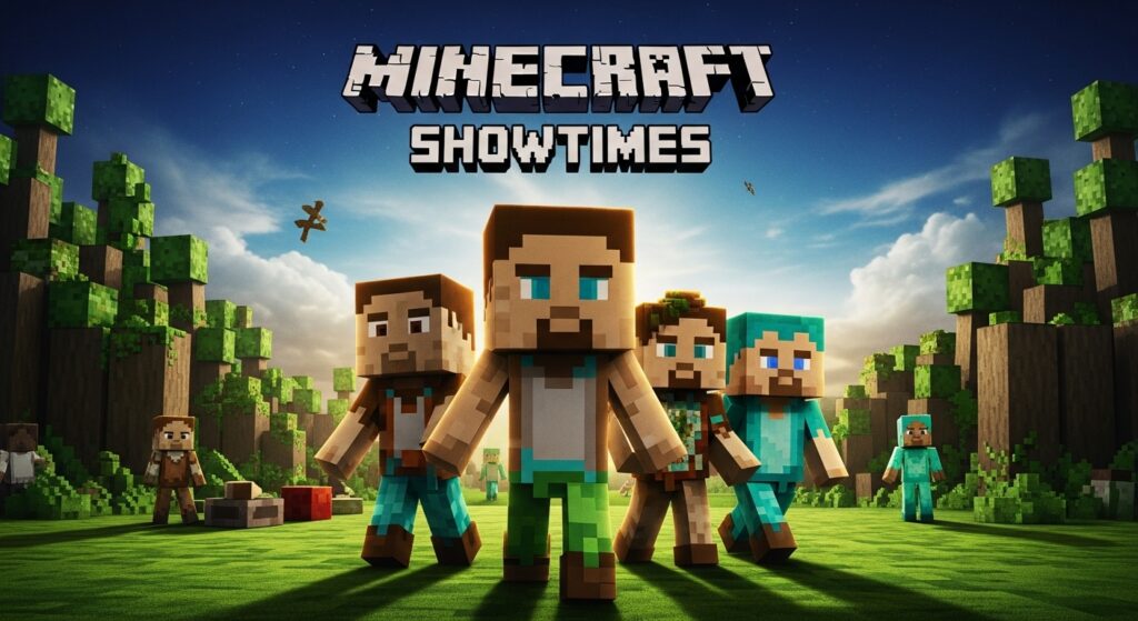 a minecraft movie showtimes