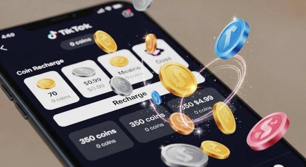 tiktok coins recargar